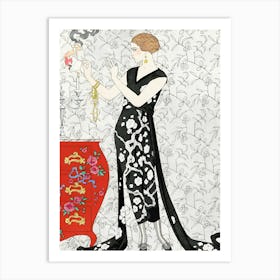 Lady In Black Art Print