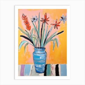 Flower Painting Fauvist Style Kangaroo Paw 1 Art Print