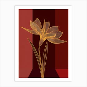 Golden Lily Art Print