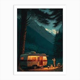 Rv Camper Art Print