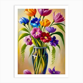 Flowers In A Vase 15 Art Print