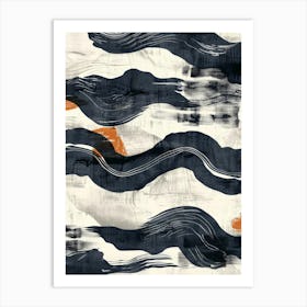 Abstract Wave Pattern 28 Art Print