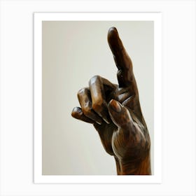 Hand In The Air Art Print