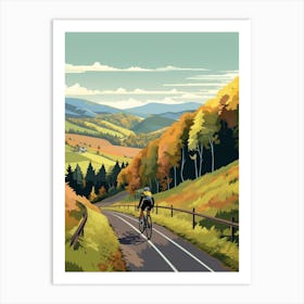 Tour Du Mont Dor France 1 Vintage Travel Illustration Art Print