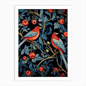 Birds On A Branch Art Print