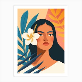 Hawaiian Woman 1 Art Print