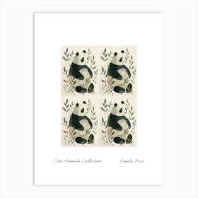 Cute Animals Collection Panda Bear 4 Art Print