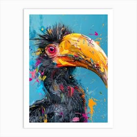 Horned Toucan Art Print