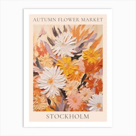 Autumn Flower Market Poster Stockholm Art Print