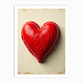 Red Heart Art Print