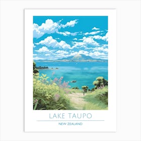 Lake Taupo Art Print