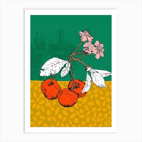 Super Fruits – Cherry For Passion And Love Art Print