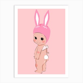 Easter Bunny Kewpie Art Print