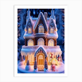 Gingerbread House Art Print