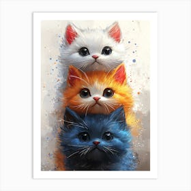 Three Kittens 1 Art Print