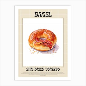 Sun Dried Tomato Bagel 1 Art Print