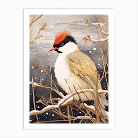 Bird Illustration Grebe 2 Art Print