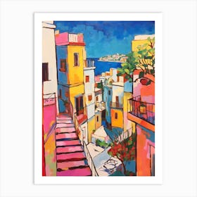 Naples Italy 4 Fauvist Painting Art Print