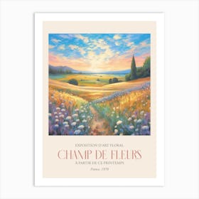Champ De Fleurs, Floral Art Exhibition 40 Art Print