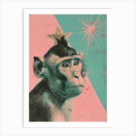 Monkey With Star Art Print