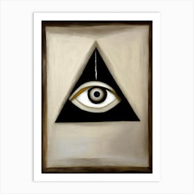 Awareness, Symbol, Third Eye Rothko Neutral Art Print