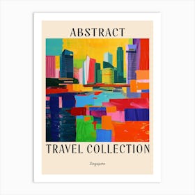 Abstract Travel Collection Poster Singapore 4 Art Print