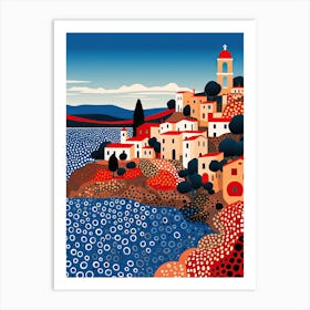 Otranto, Italy, Illustration In The Style Of Pop Art 1 Art Print