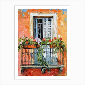 Balcony Painting In Nice 4 Art Print