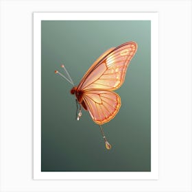 Butterfly In Flight 1 Art Print