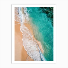 Aerial View Of A Beach 92 Art Print