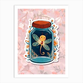 Dragonfly In A Jar 1 Art Print