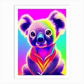 Neon Koala Art Print