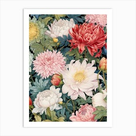 Chrysanthemums Art Print