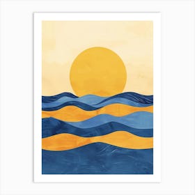 Sunset Over The Ocean 33 Art Print