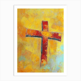 Christian Concept In Handmade Style 1 Art Print