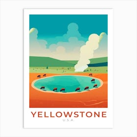 Usa Yellowstone Travel 1 Art Print