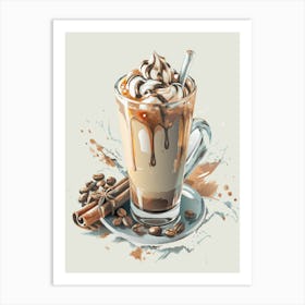 Coffee Latte 2 Art Print