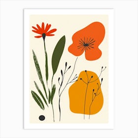 Poppies And Flowers Art Print