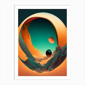 Surface Comic Space Space Art Print