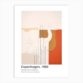 World Tour Exhibition, Abstract Art, Copenhagen, 1960 1 Art Print