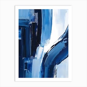 Abstract Blue Painting 3 Art Print