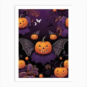 Halloween Pumpkins 15 Art Print