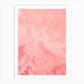 Pink Liquid Texture Art Print