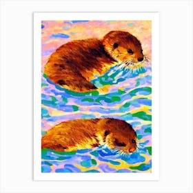 River Otter Matisse Inspired Art Print