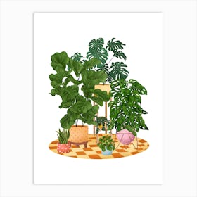 Colourful Potted Plant 2 Art Print