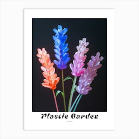 Bright Inflatable Flowers Poster Lavender Art Print