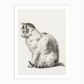 Jean, Bernard Sitting Cat (1819), Jean Bernard Art Print