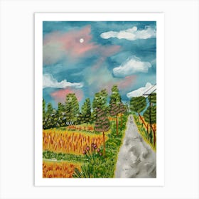 Road in Java Art Print