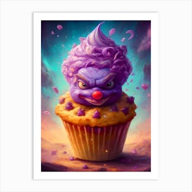 Cupcake Clown Art Print