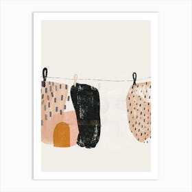 Laundry Line 5 Art Print